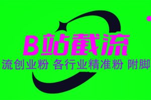(6133期)B站截流 引流创业粉 各行业精准粉 附脚本